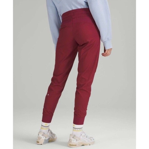 Lululemon Dance Studio Mid Rise Jogger Women’s Sz 14 Mulled Wine Drawstring - Picture 2 of 12